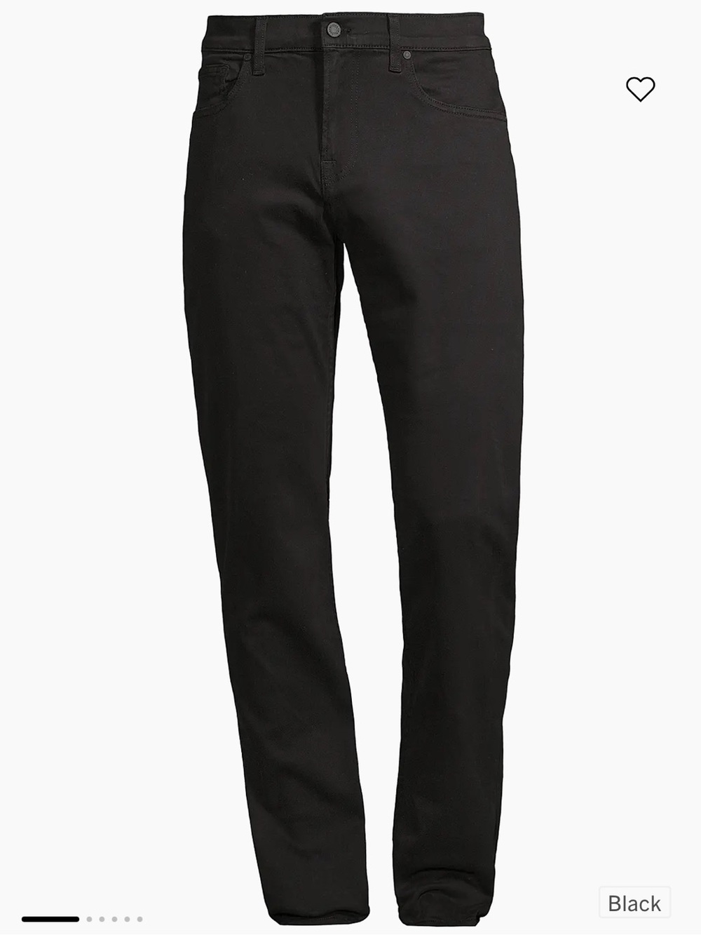 7 For All Mankind Black Slimmy Jeans